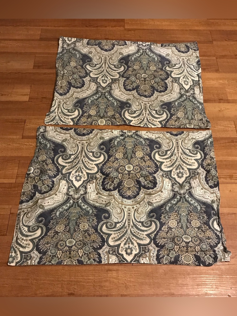 Pottery Barn Jordana Paisley 100% cotton Percale set of 2 Standard Shams